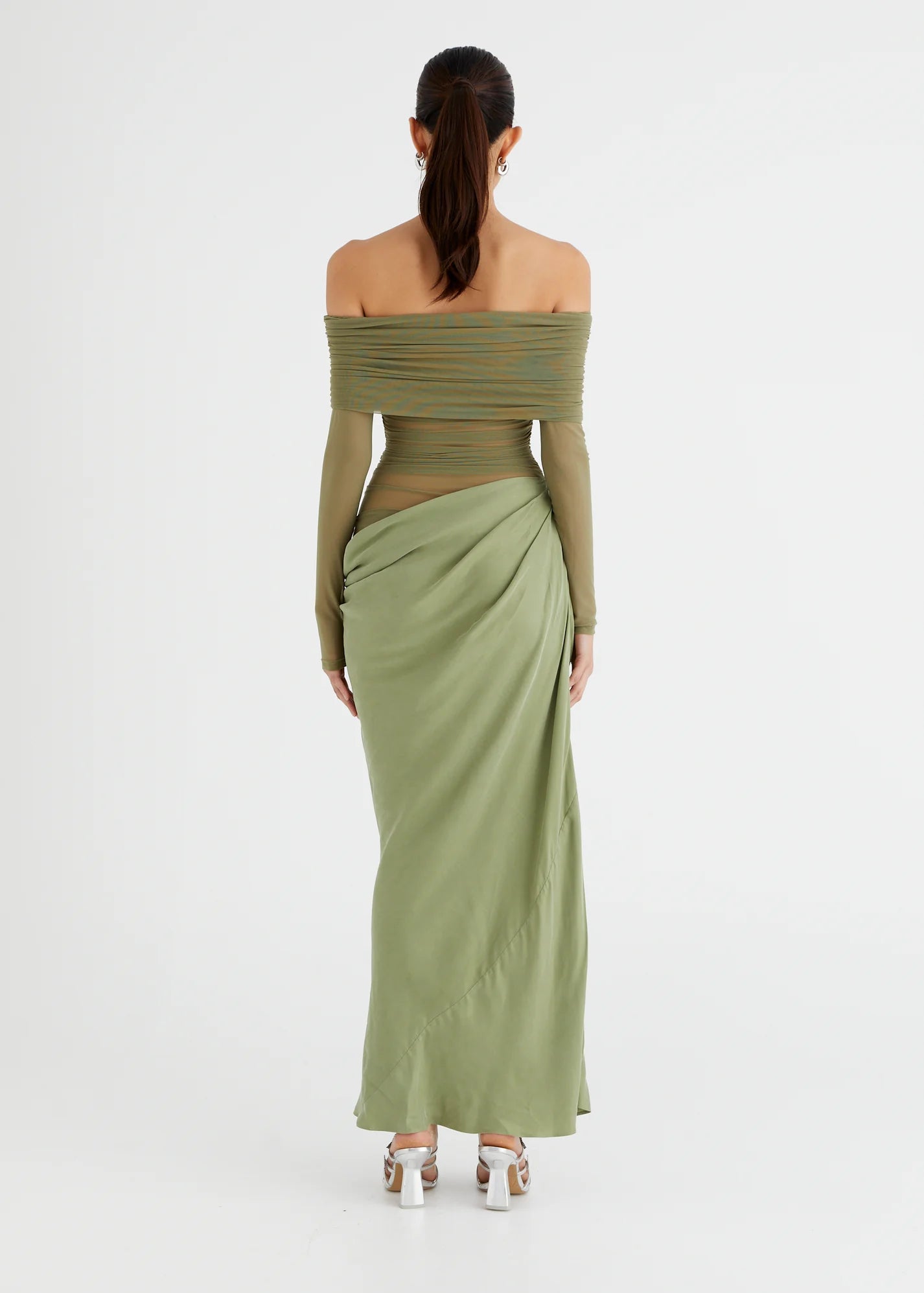 Yasmin off-shoulder maxi dress